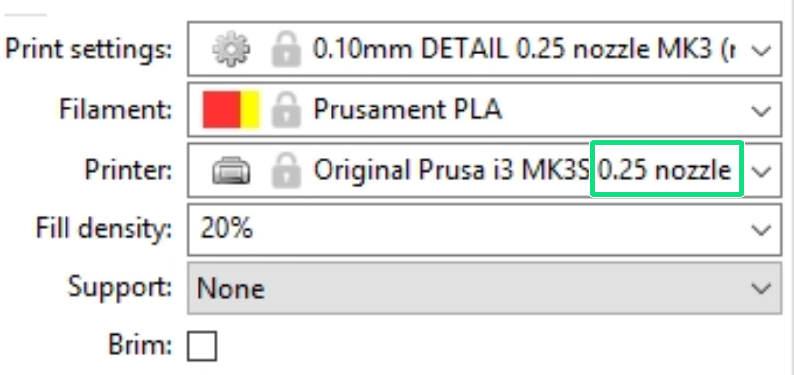 Buse en acier trempé E3D V6 0.4 mm