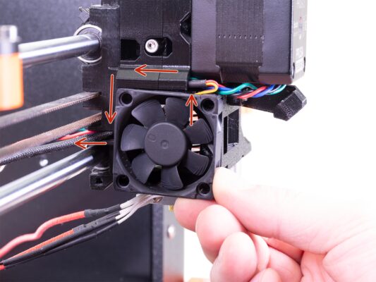 Hotend fan assembly
