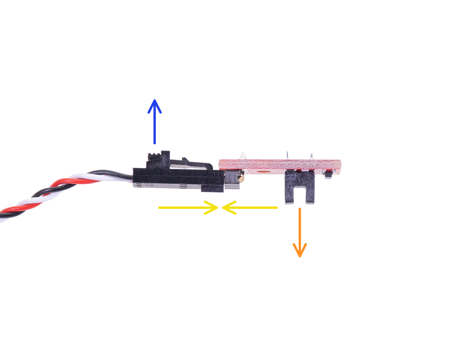 IR-Filament-Sensor Montage