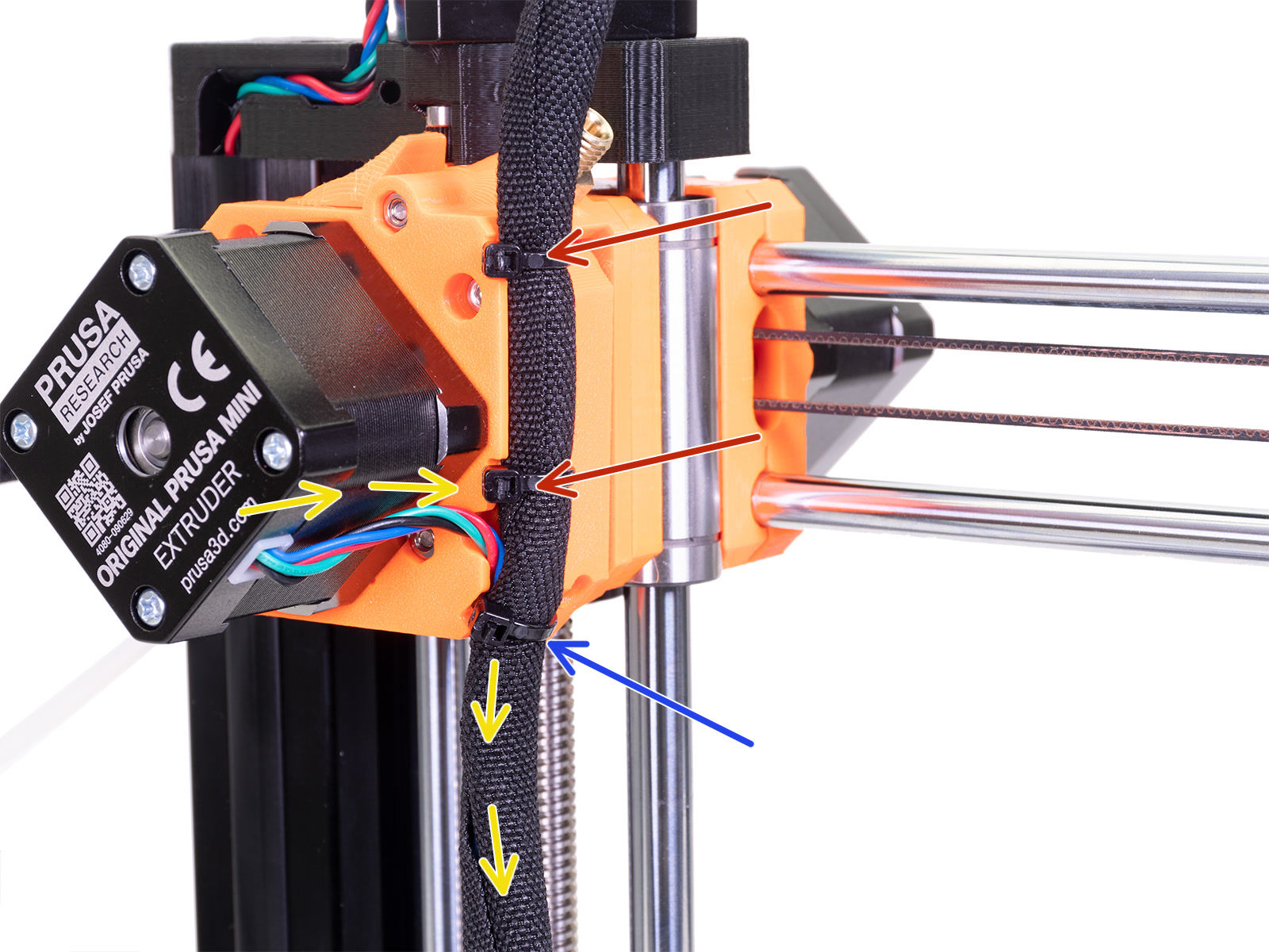 Guiding the hotend cables