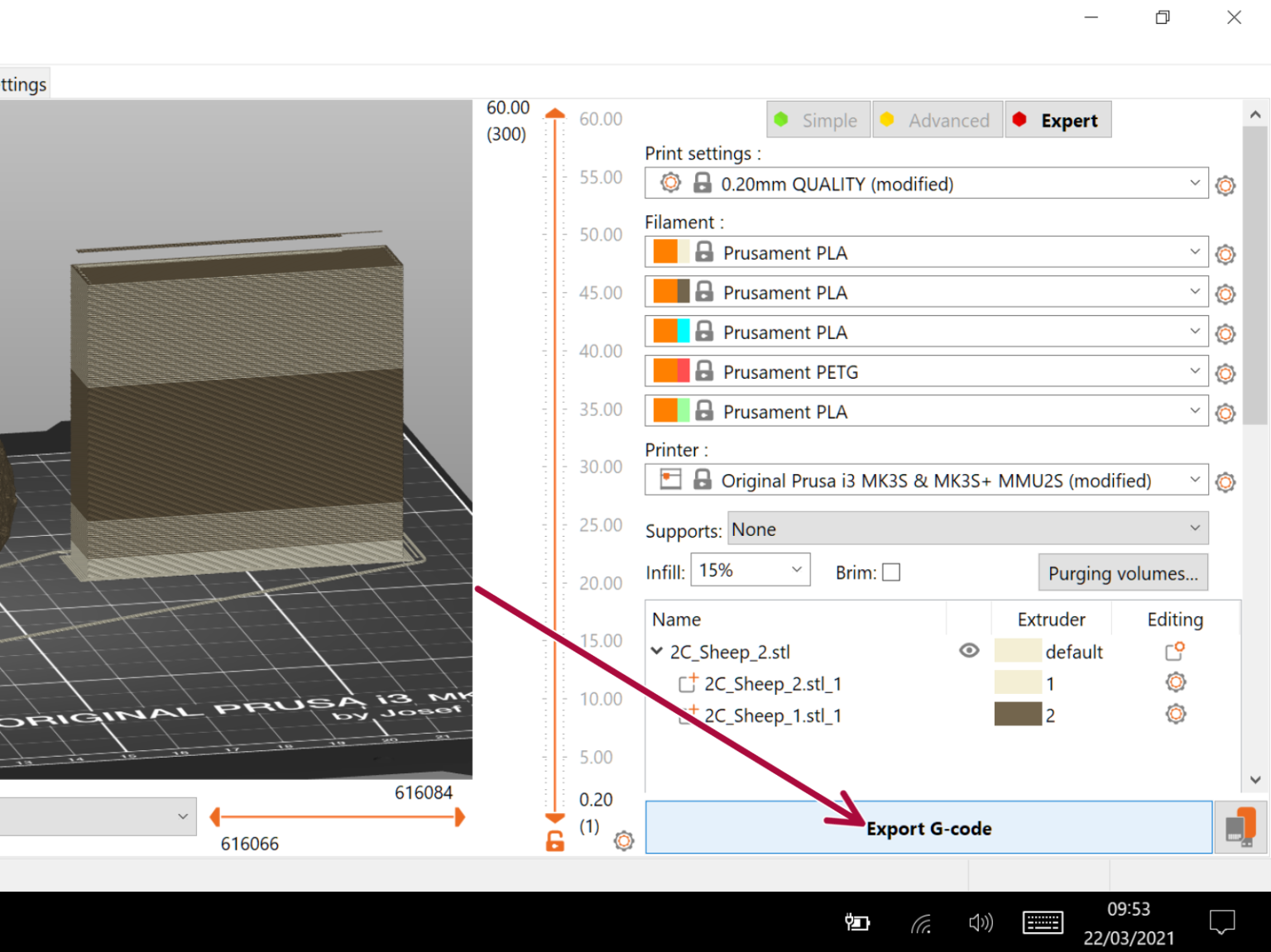 G-code preparation for MMU2S | Prusa Knowledge Base