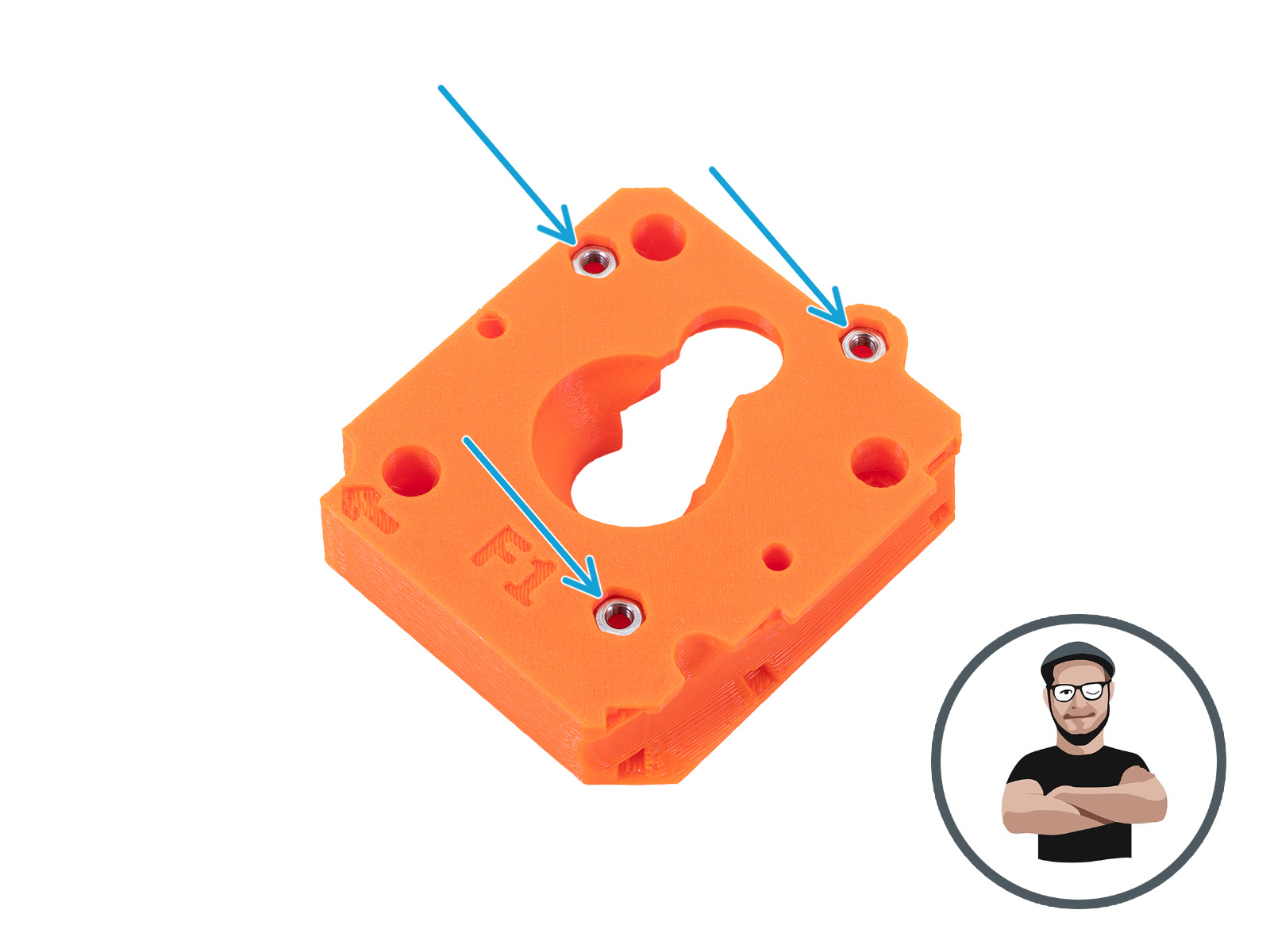Assembling the Extruder-front