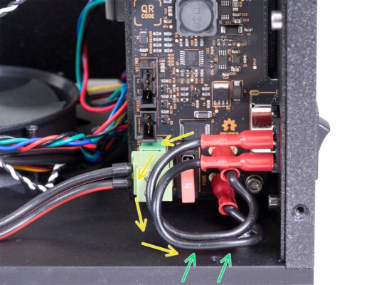 Assemblage du bouton d'alimentation