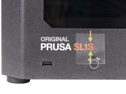 Gluing the "S" logo sticker