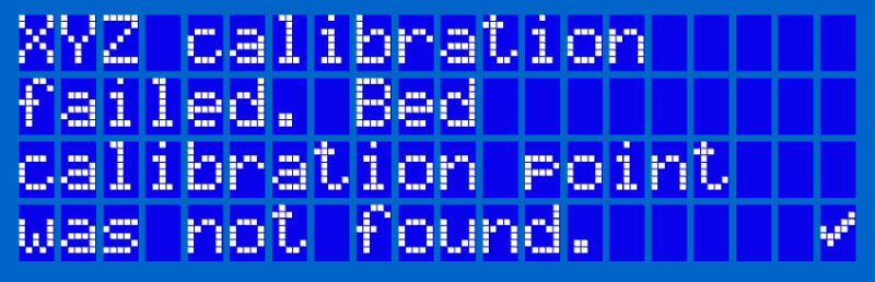 Calibration Failed | Prusa Knowledge Base