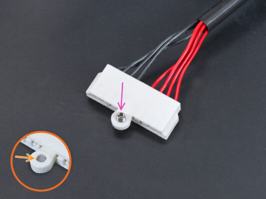 Connecting the UV LED cable - Type B