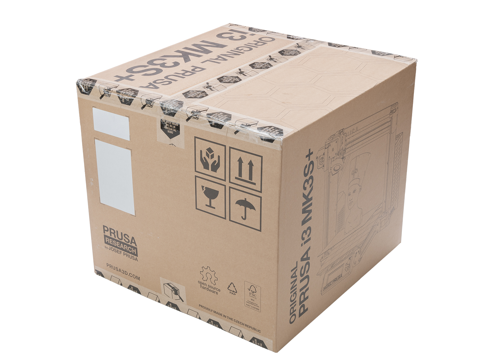 i3 プリンタの返品 - オリジナル梱包箱をご使用の場合