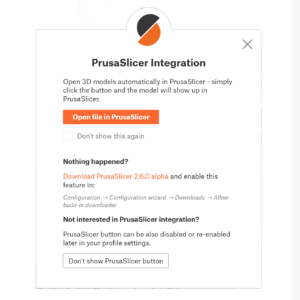 PrusaSlicer - integrazione Printables.com