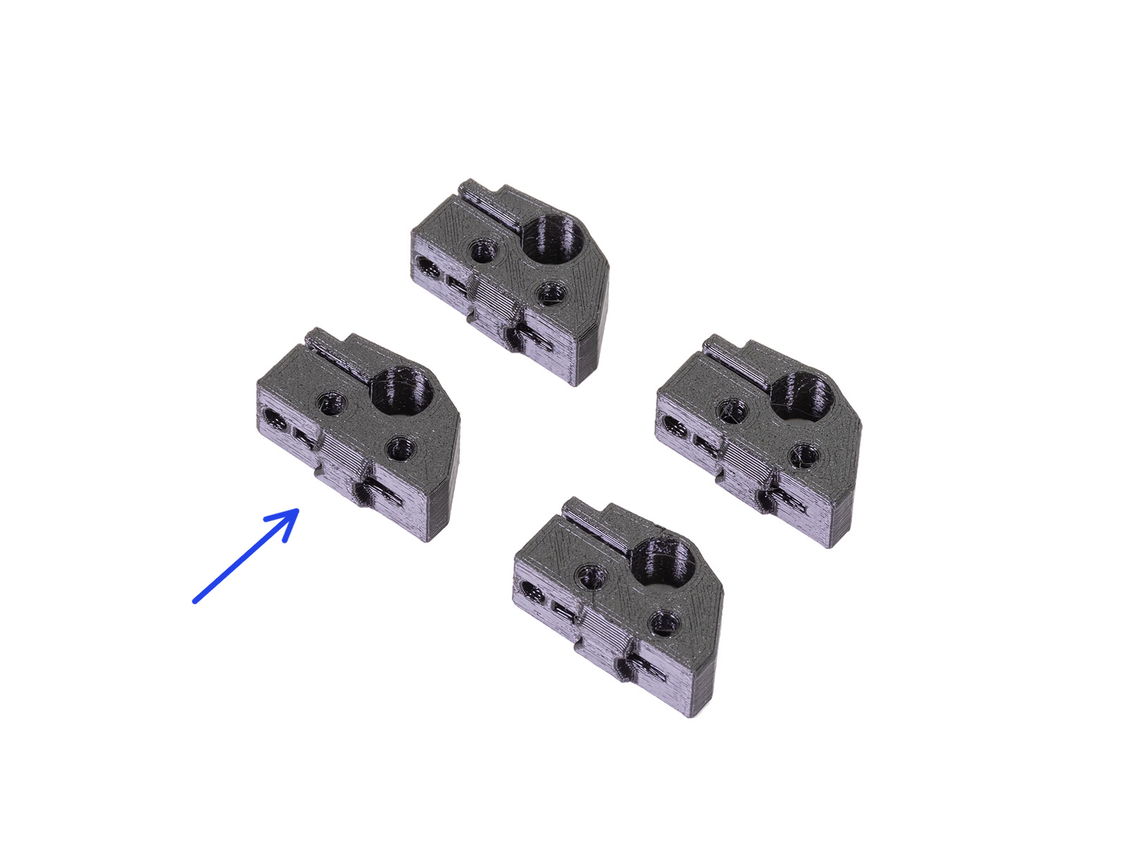 Y-axis: smooth rods holders
