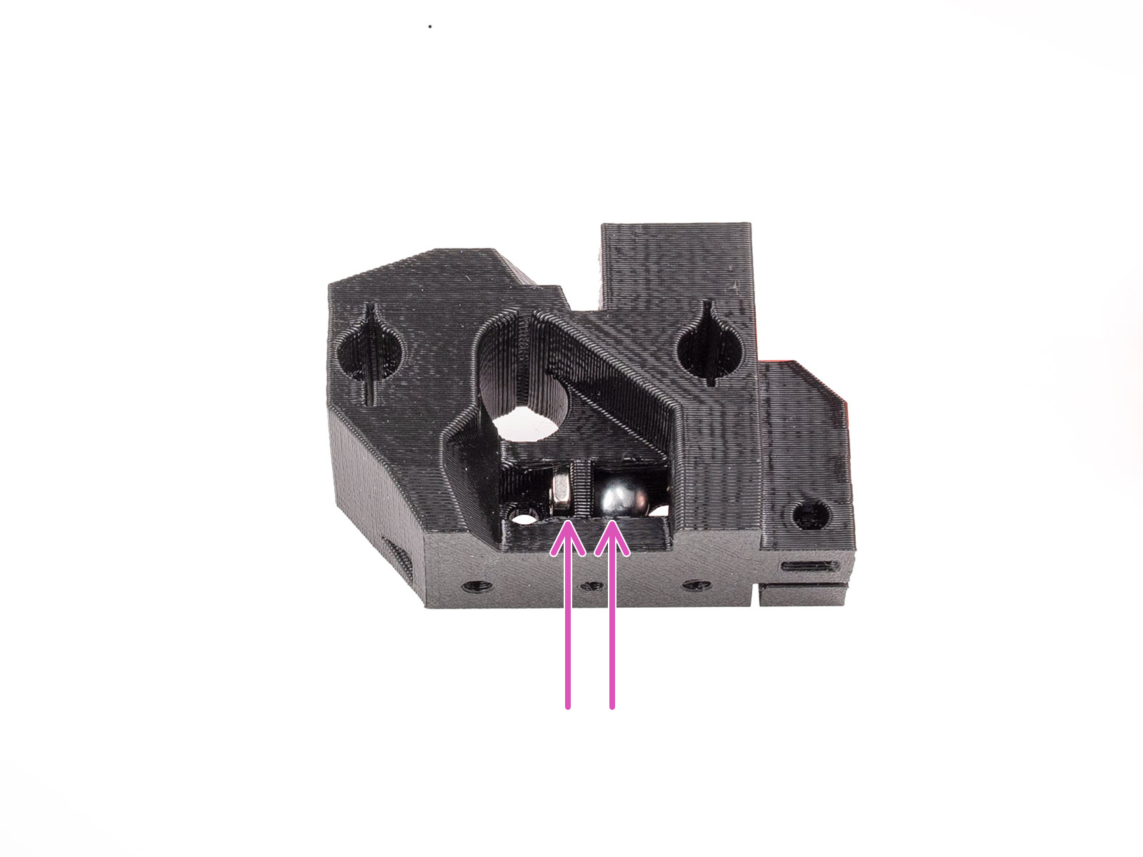 Selector assembly: Magnetic ball