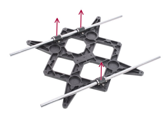 Montaggio delle parti Y-rod-holder