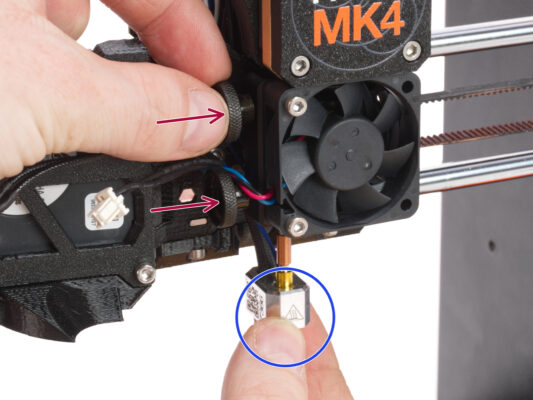 Removing the hotend