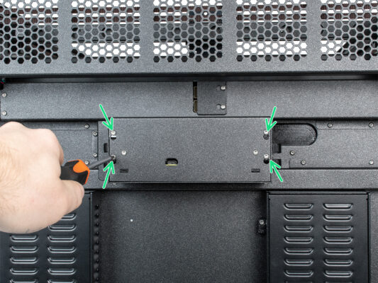 Installieren der XL-Buddy-Box-Abdeckung