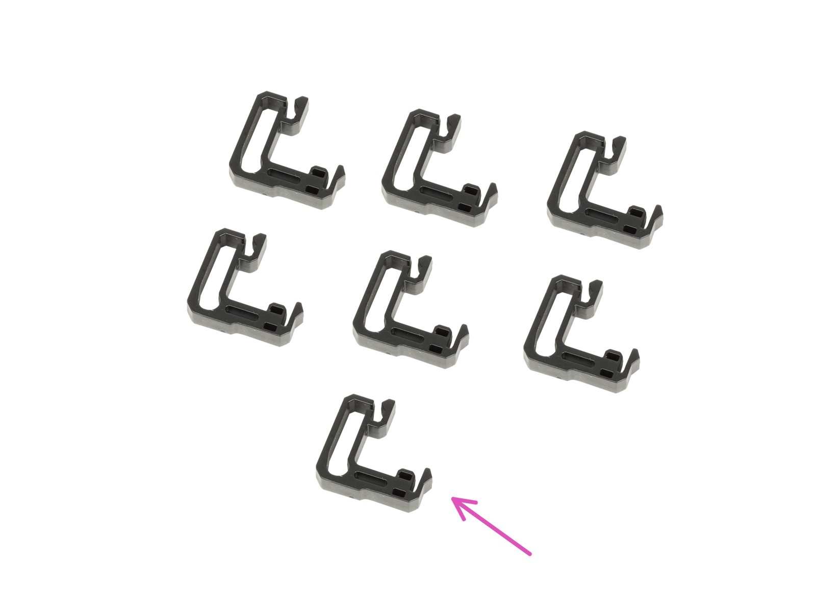 Mounting antivibration feet and cable clips: parts preparation
