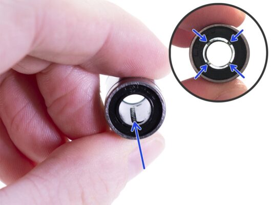 Lubricating the bearing
