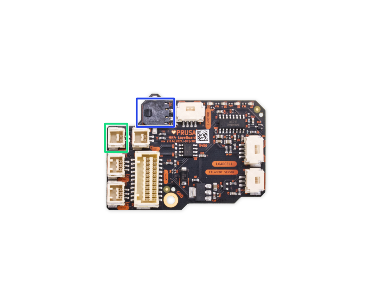 Connecting the hotend cables