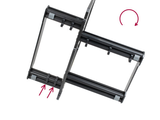 Installing the cable clips