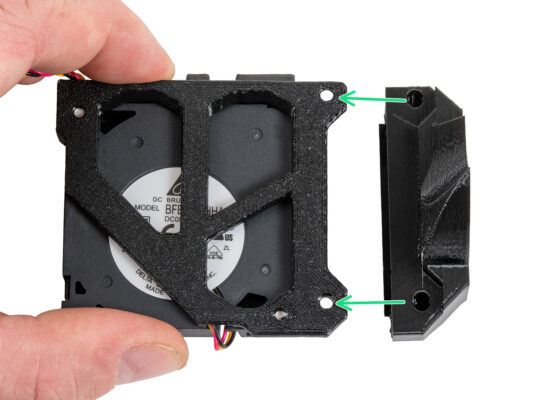 Assembling the fan-door: assembling fan-shroud