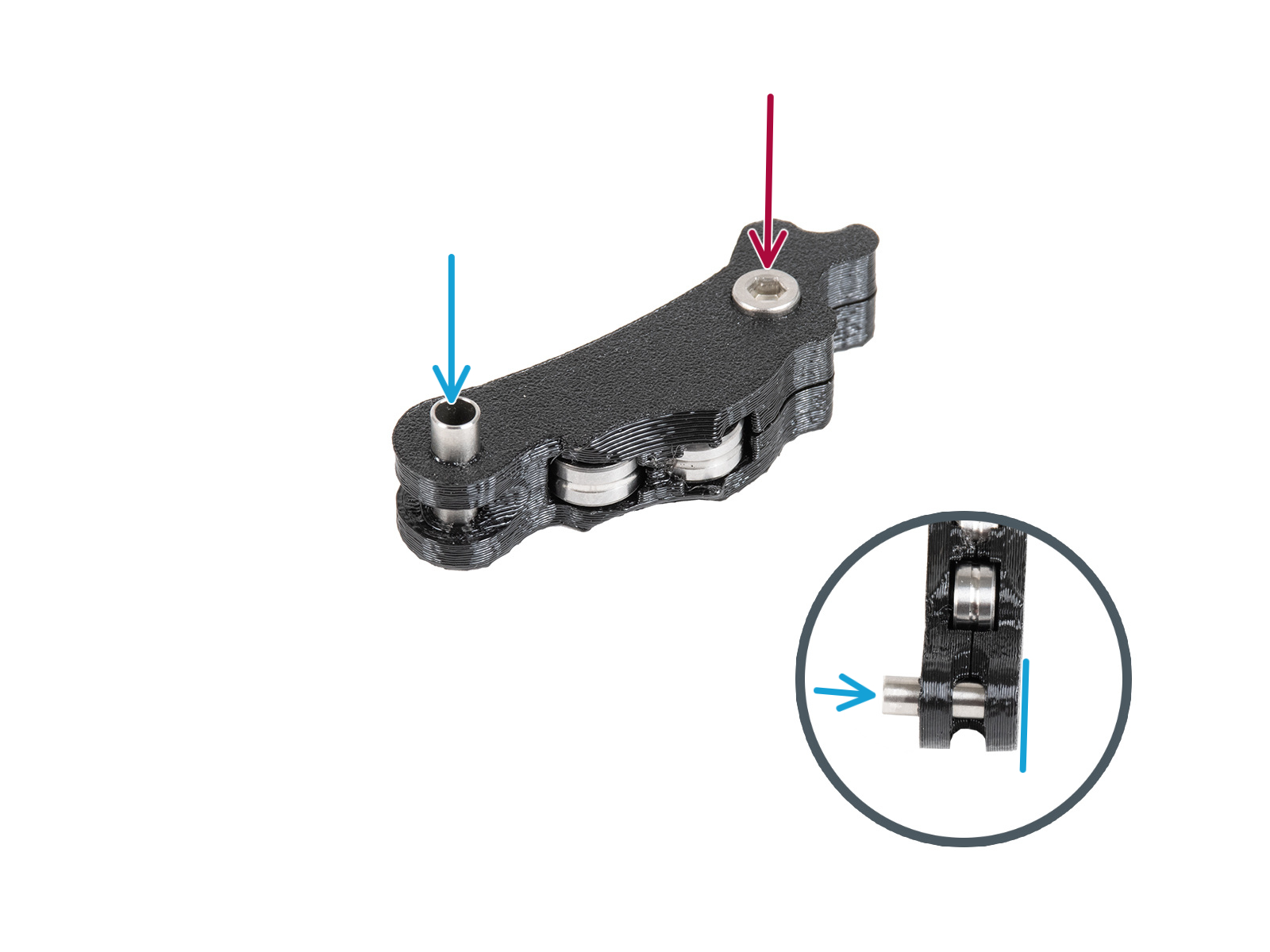 Assembling the extruder idler