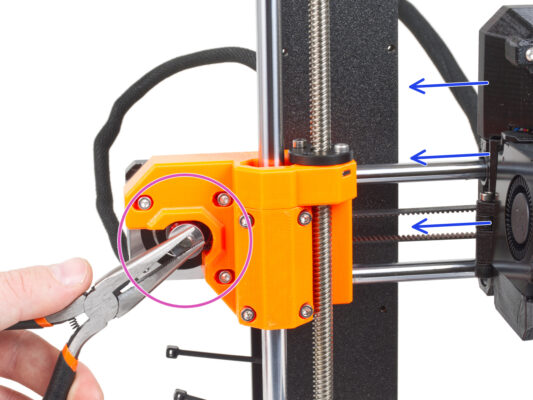 Testing the X-axis belt