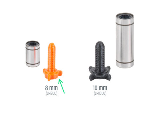 Assembling the X-axis: parts preparation (lubricating)