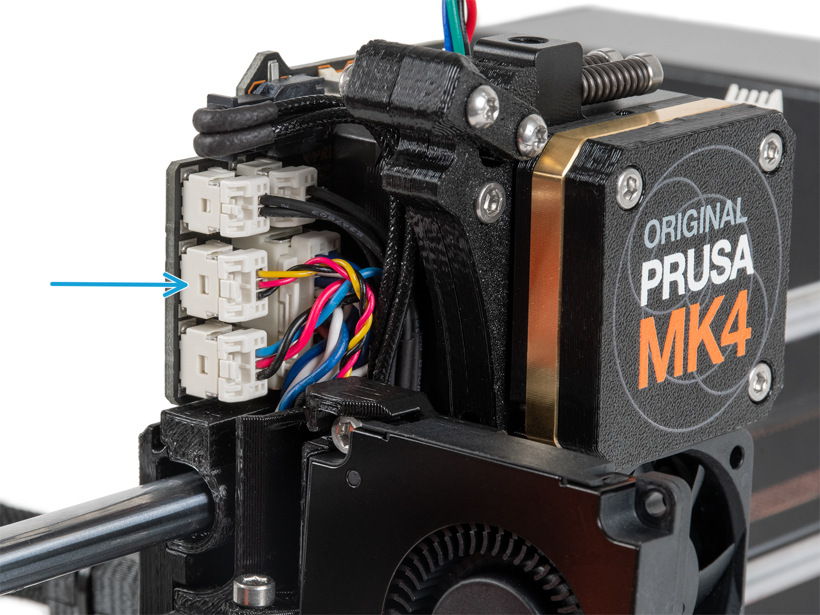 Connecting the print fan
