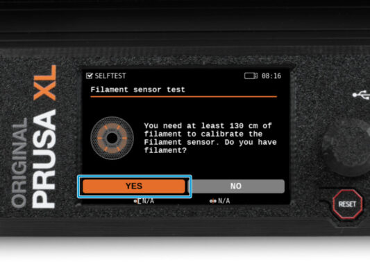 Wizard: Calibrate Filament Sensors