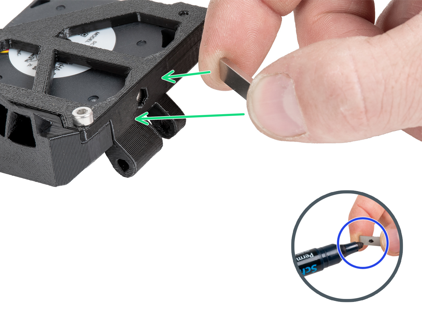 Preparing the fan-door