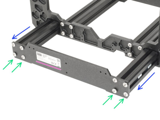 Y-axis: rear plate assembly