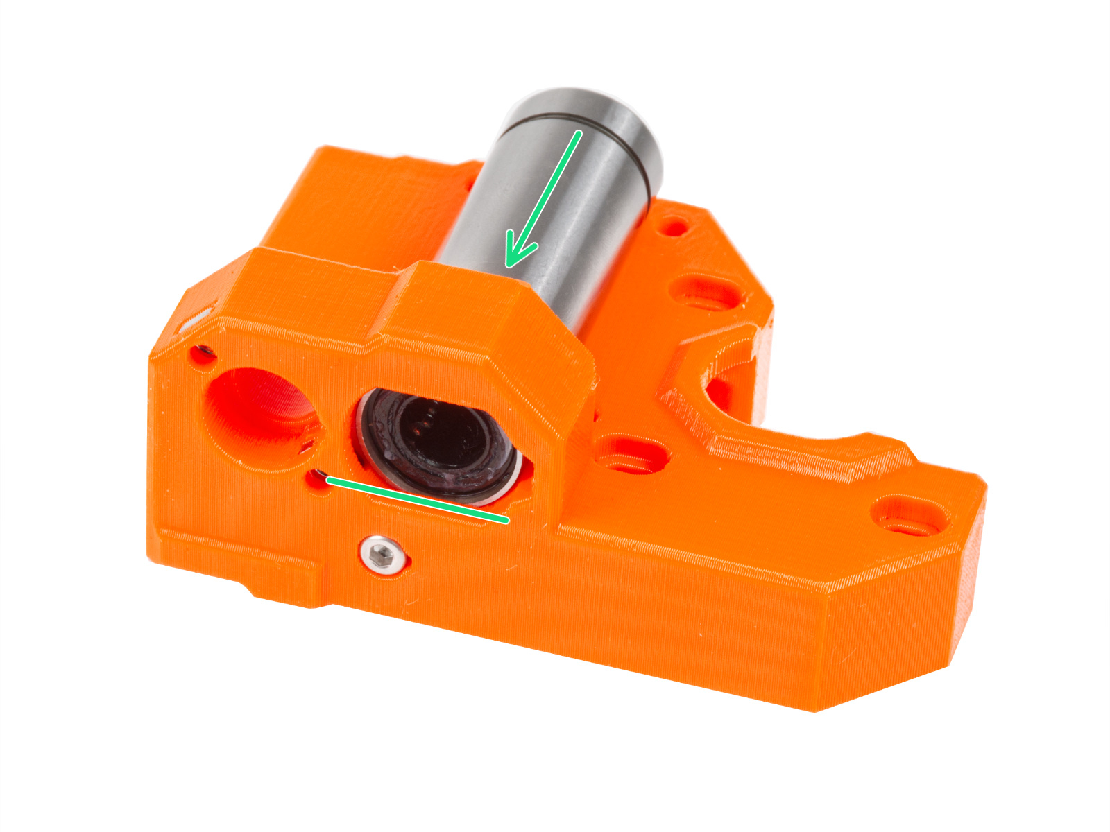 Inserting the bearings: X-end-motor