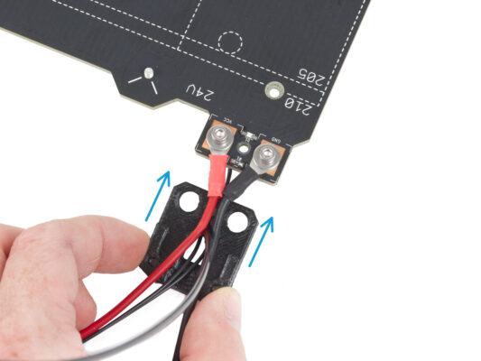 ヒートベッドケーブルカバーボトムの取り付け
