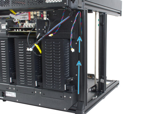 Rear right: cable management