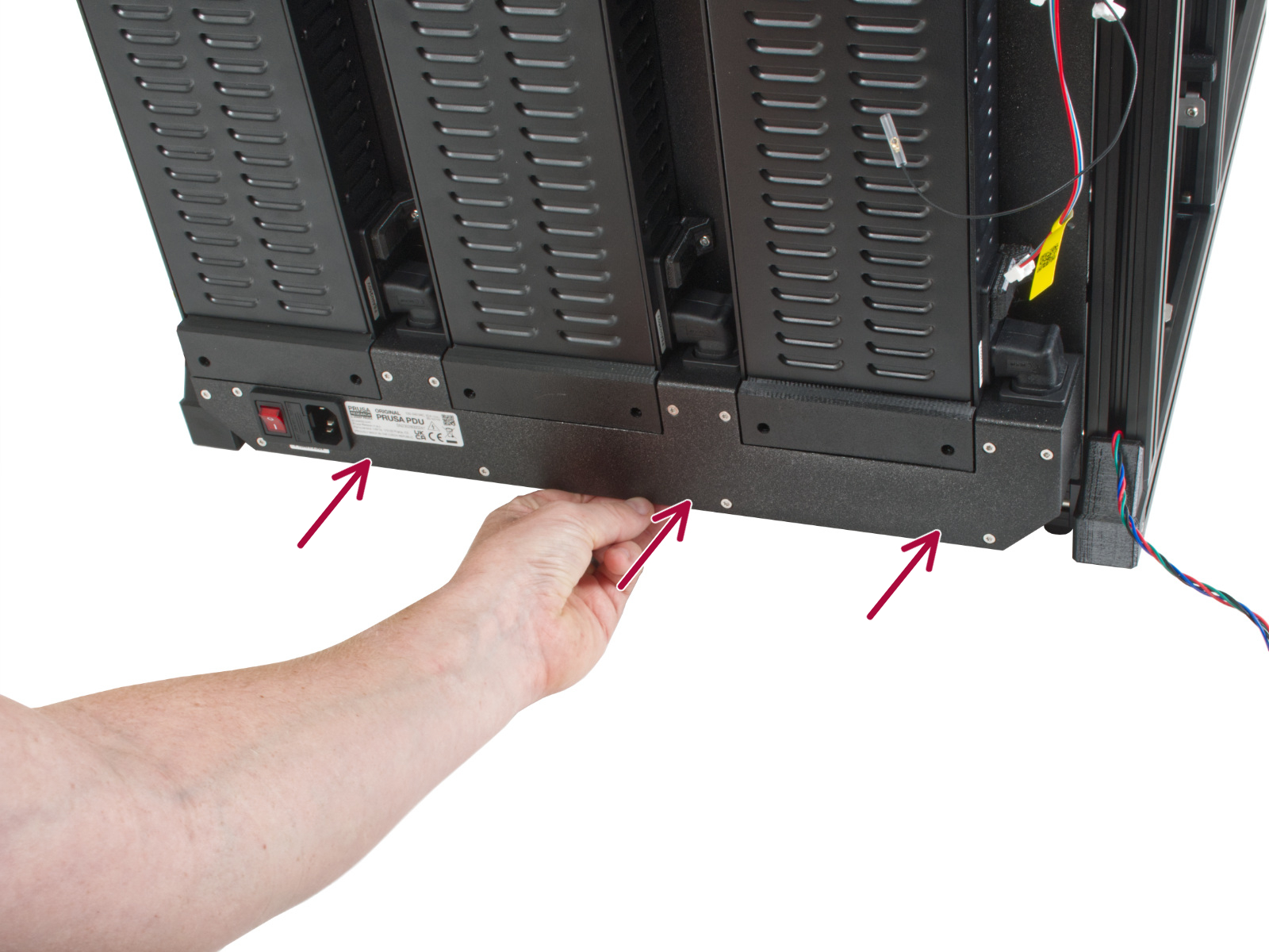 Attaching the XL rear panel