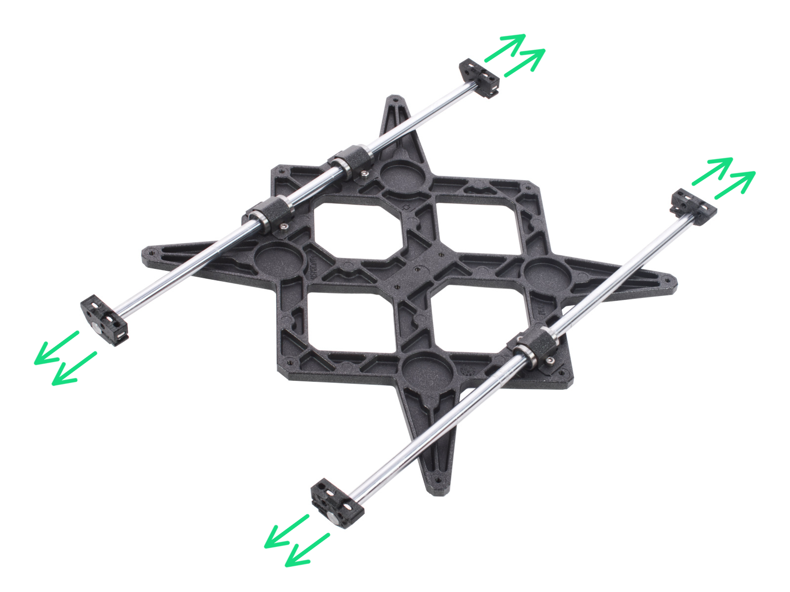 Dissasembling the Y-carriage: rod holders