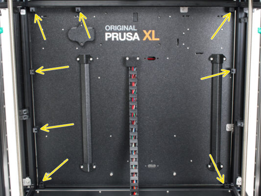 Installing the XL rear panel