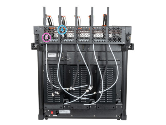 Version A: Guiding the docks PTFE tubes