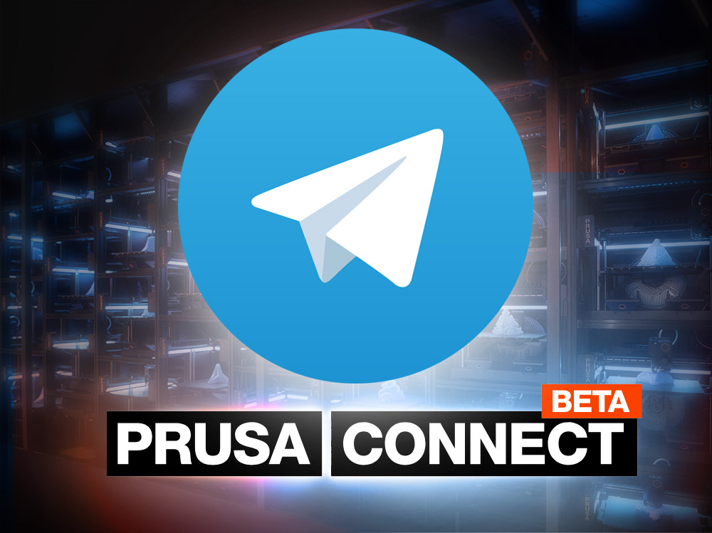 Prusa Connect - nastavení oznámení Telegramu
