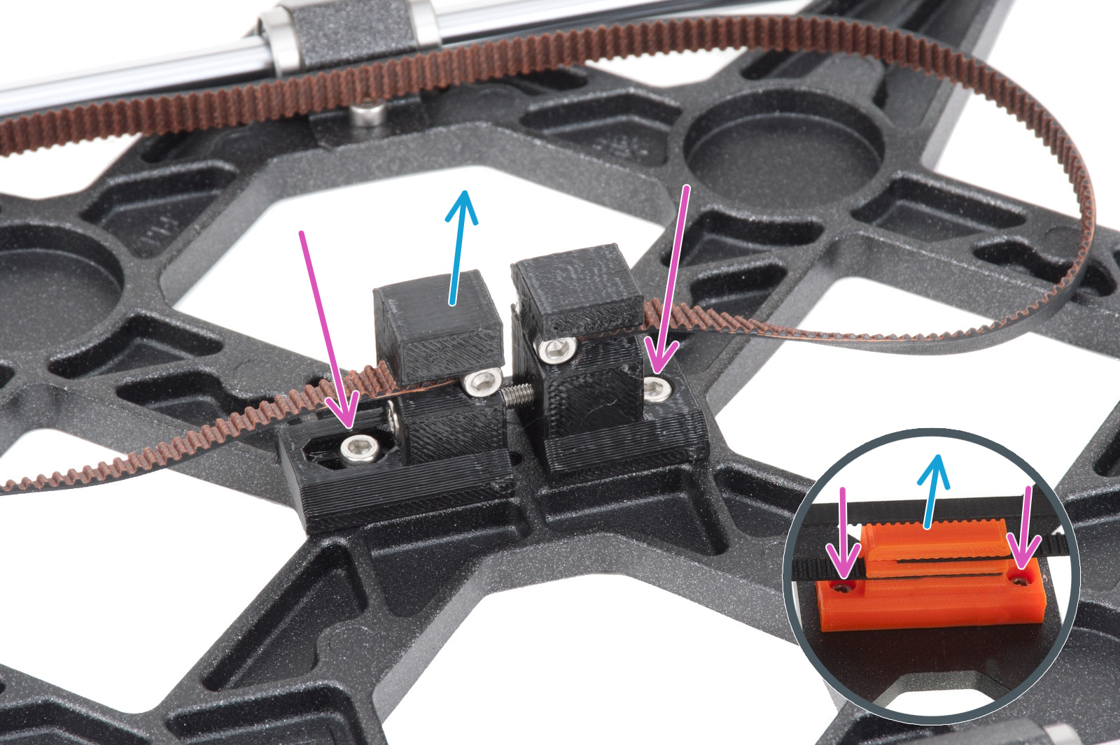 Disassembling the Y-carriage: belt
