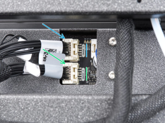 Version B: Connecting the Nextruder cables