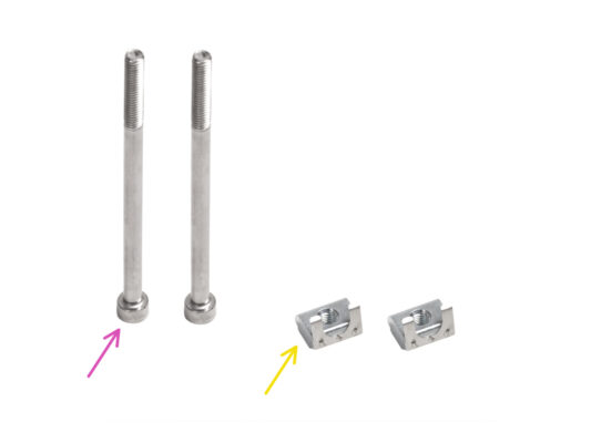 Version A: Spool holder: parts preparation