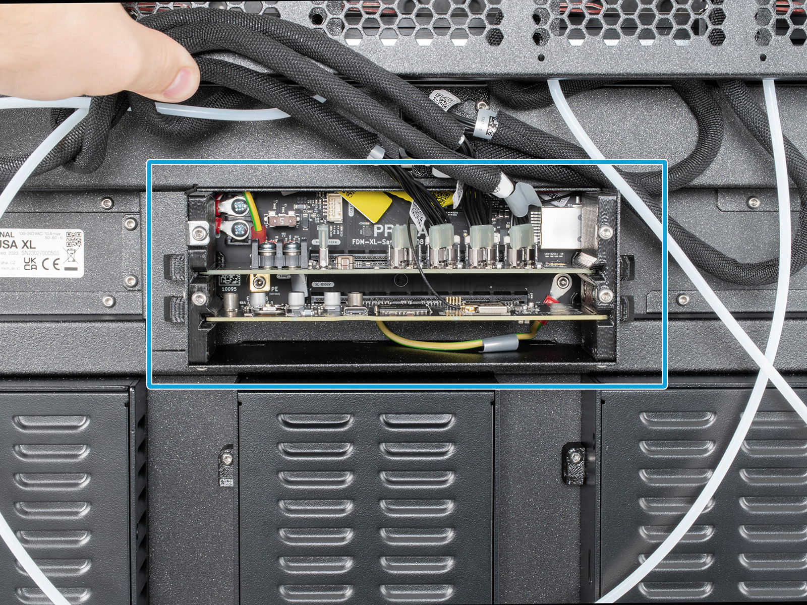 Version B: Connecting the Nextruder cables
