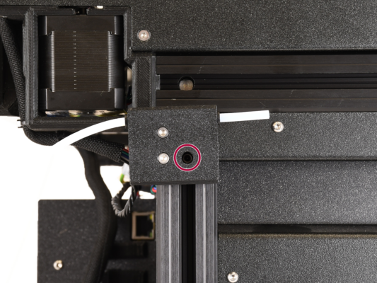 Removing the filament sensor and the spool holder