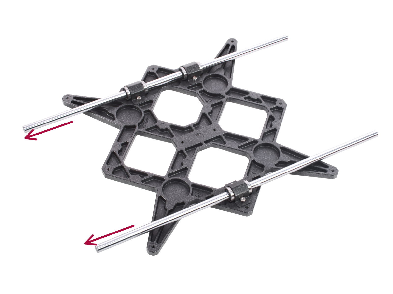 Dissasembling the Y-carriage: rod holders