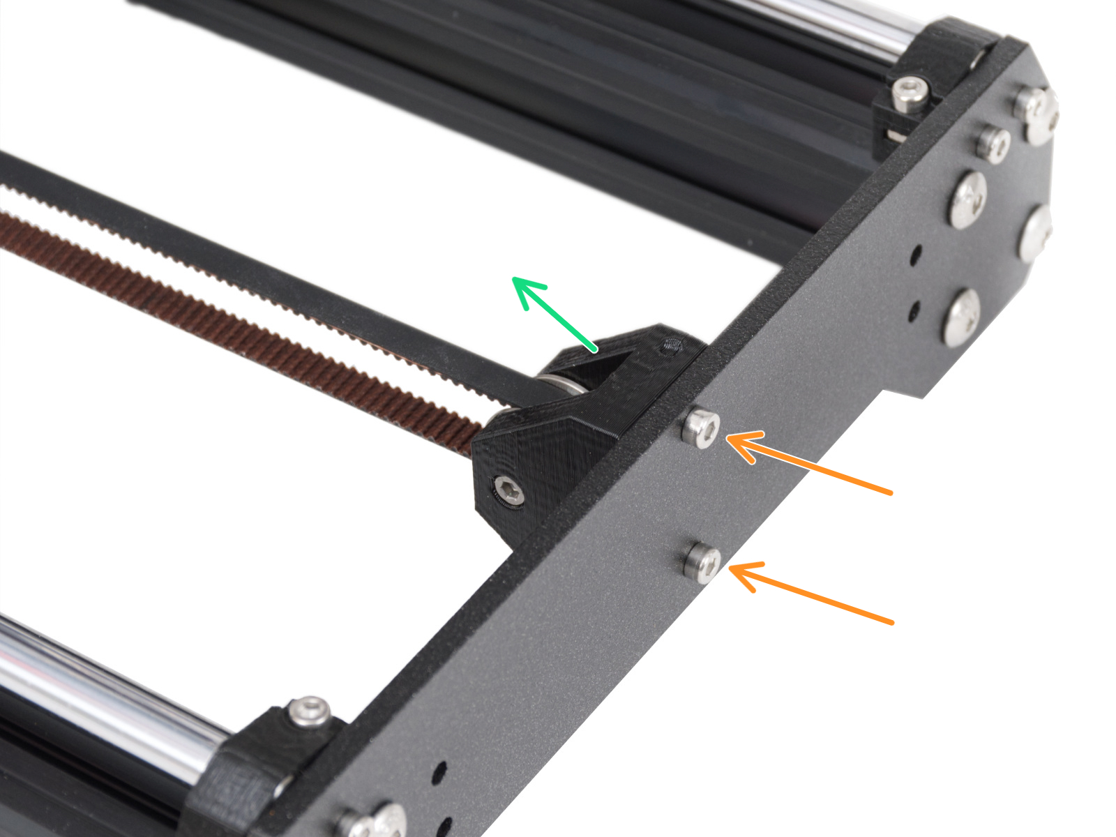 Dismantling the Y-axis: removing the belt