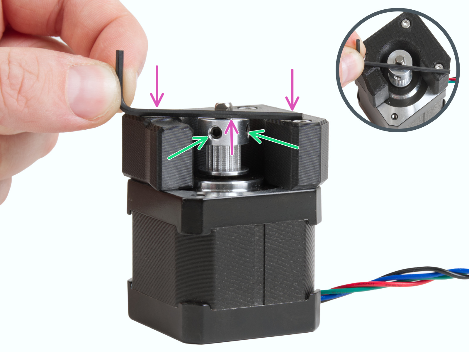 Adjusting the Y-motor pulley