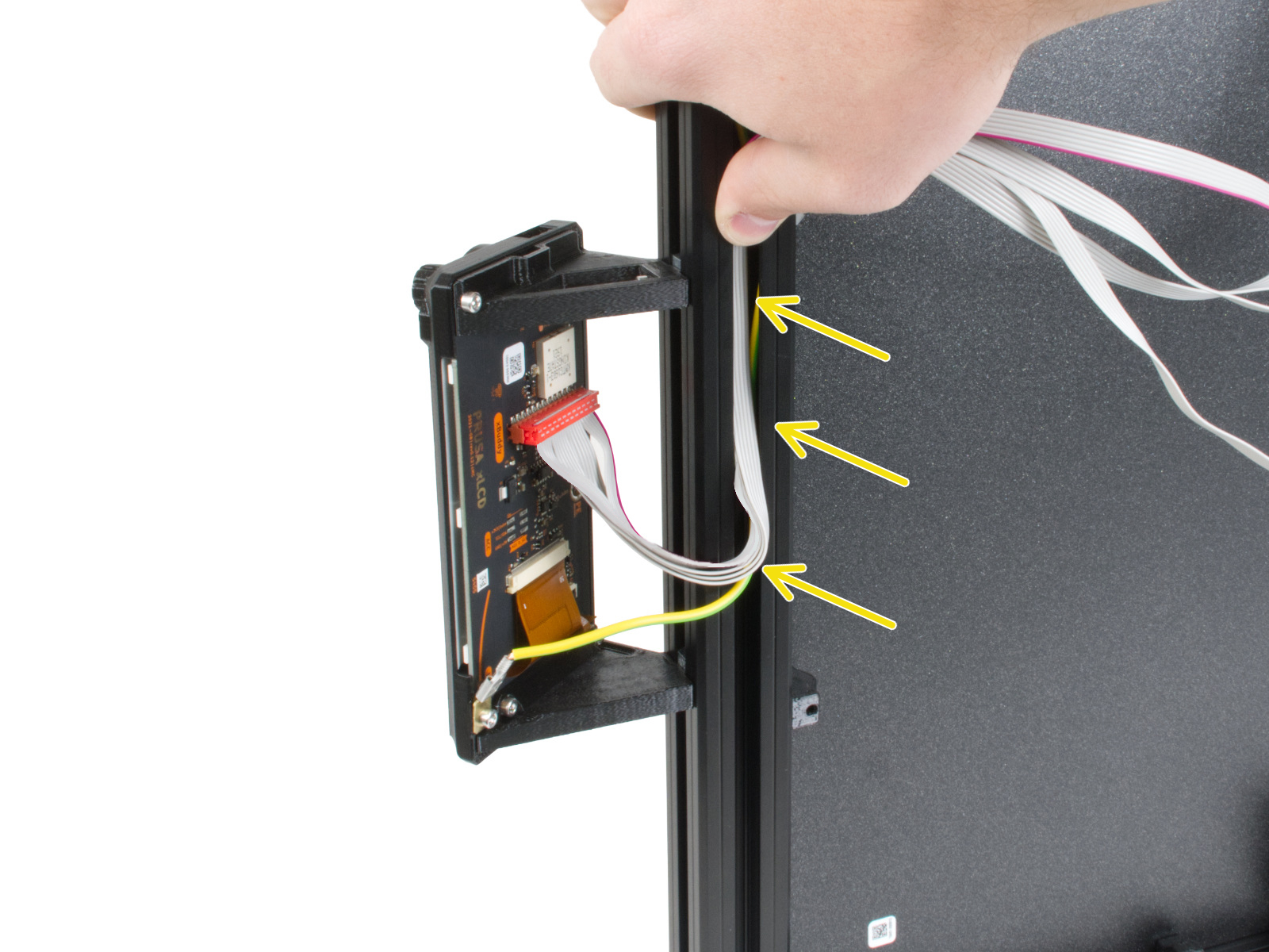 Routing the xLCD cable