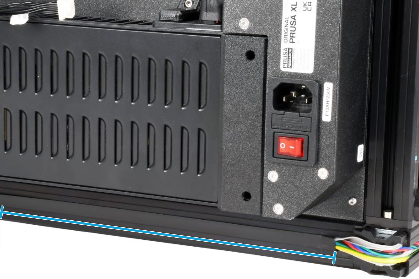 Uncovering the Z-axis motor cable - rear