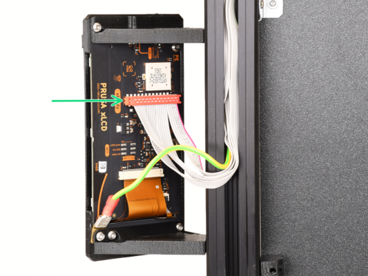 Disconnecting the xLCD cable