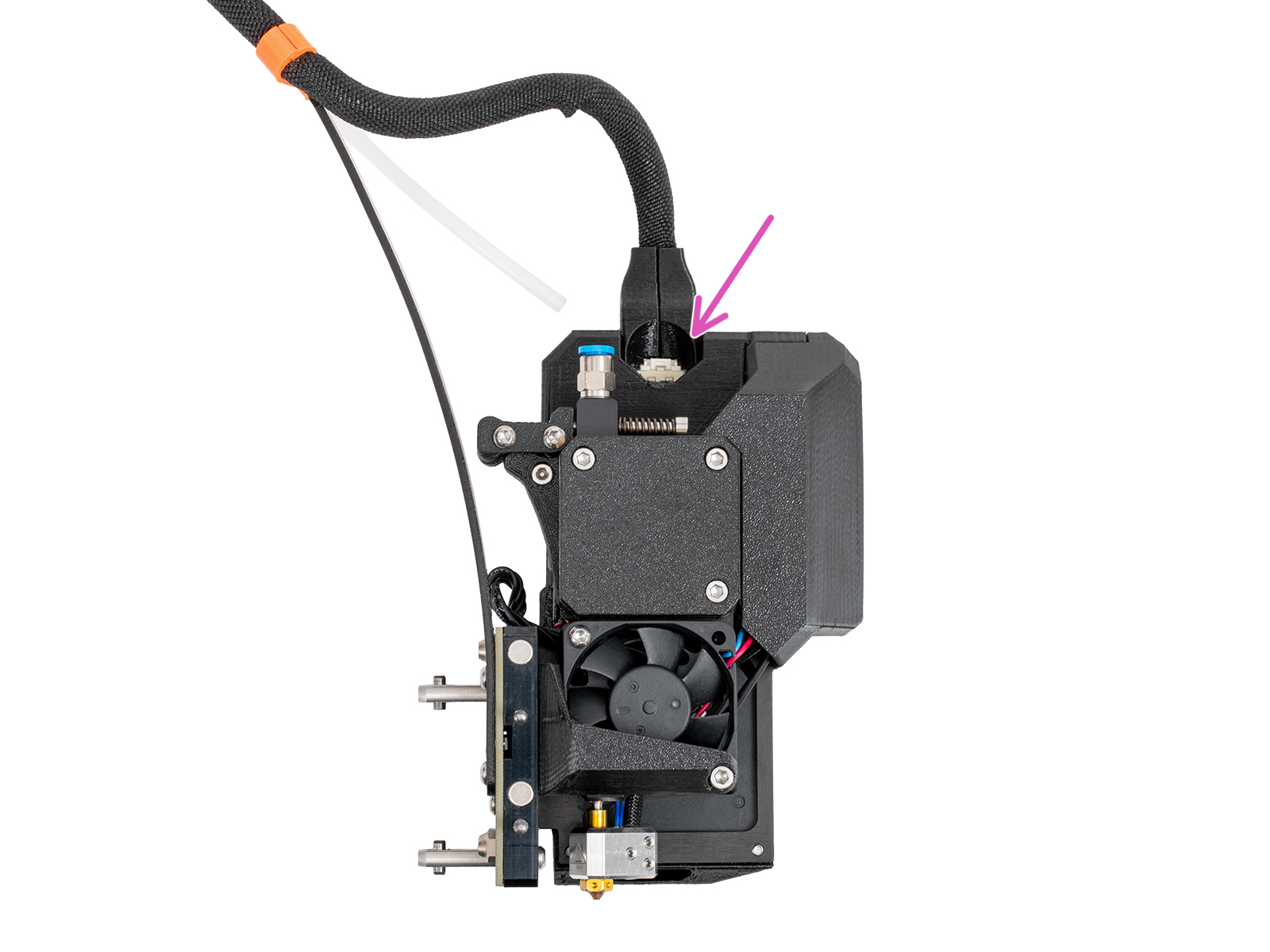 Nextruder cable bundle disassembly