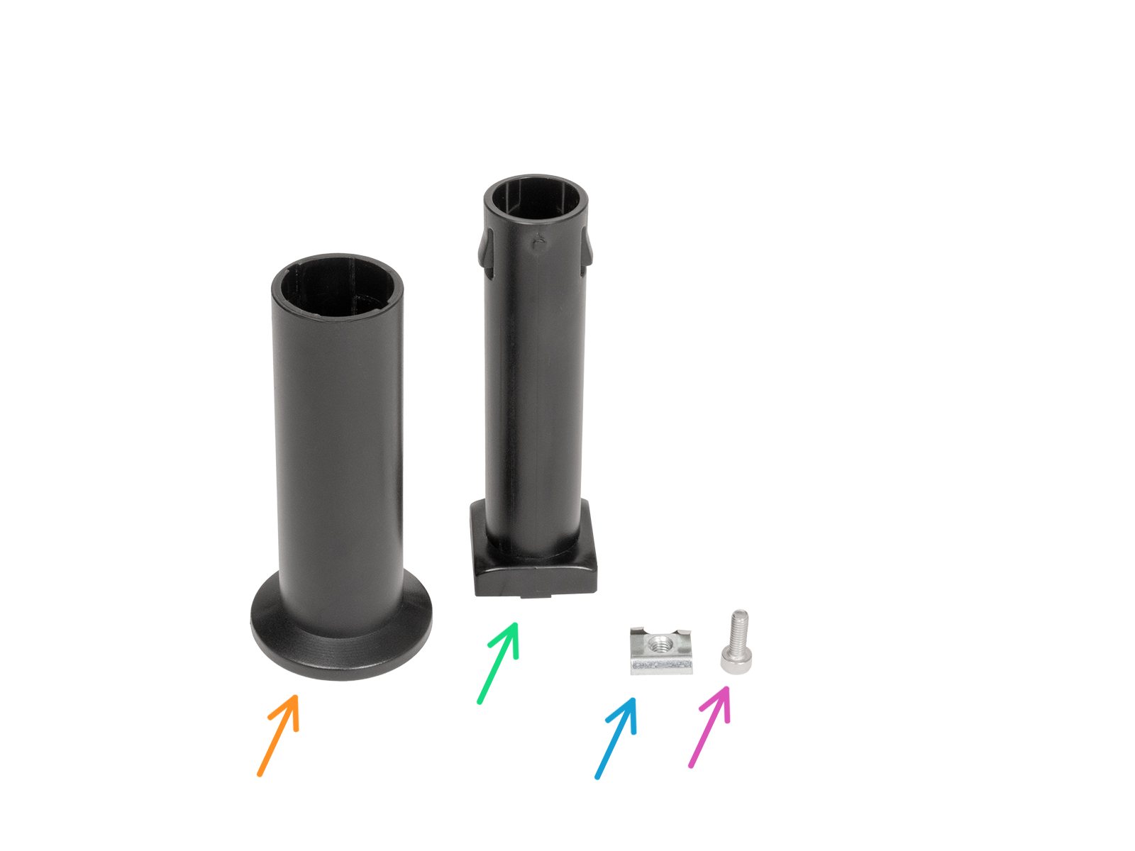 Version B: Assembling the spool holder: parts preparation